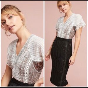 Anthropologie Byron Lars Mascara Macrame dress